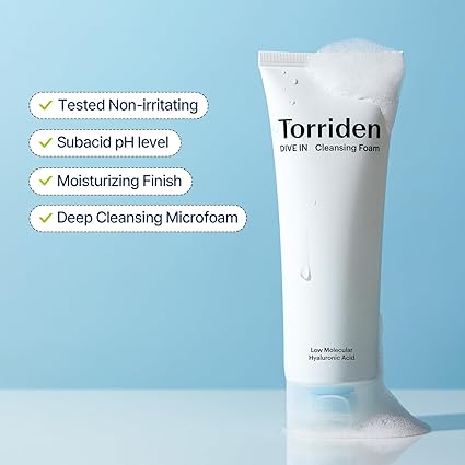 Torriden Dive In Low Molecular Hyaluronic Acid Cleansing Foam 150 ml - Kosmetica