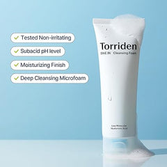 Torriden Dive In Low Molecular Hyaluronic Acid Cleansing Foam 150 ml - Kosmetica