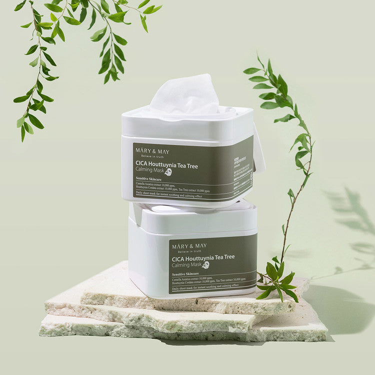 Mary&May_CICA_Houttuynia_Tea_Tree_Calming_Mask_(30EA)