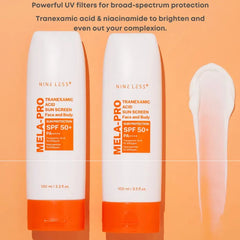 NINELESS MELA-PRO Tranexamic Acid Sun Screen Face And Body Sun Protection SPF 50+ PA++++ (100ml)