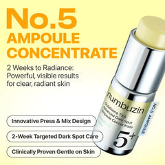 NUMBUZIN No.5 Glutathione TXA Advanced Dark Spot Ampoule Concentrate 17g - Kosmetica