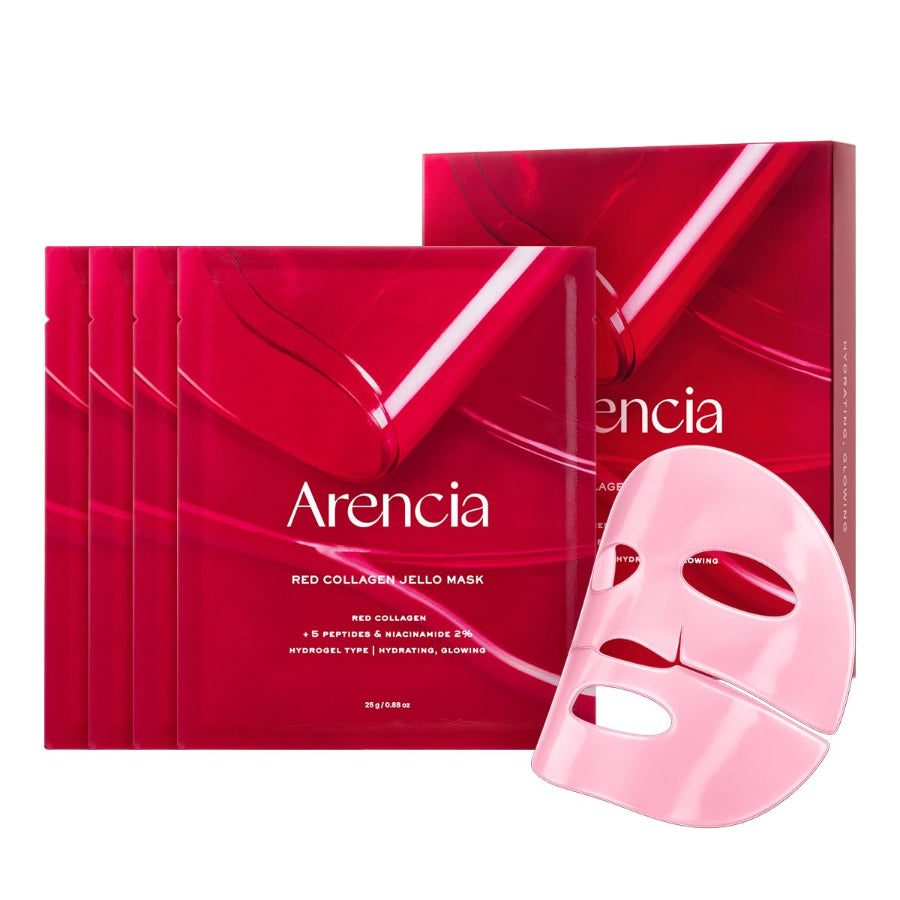 ARENCIA Red Collagen Jello Mask 25g (4ea) - Kosmetica