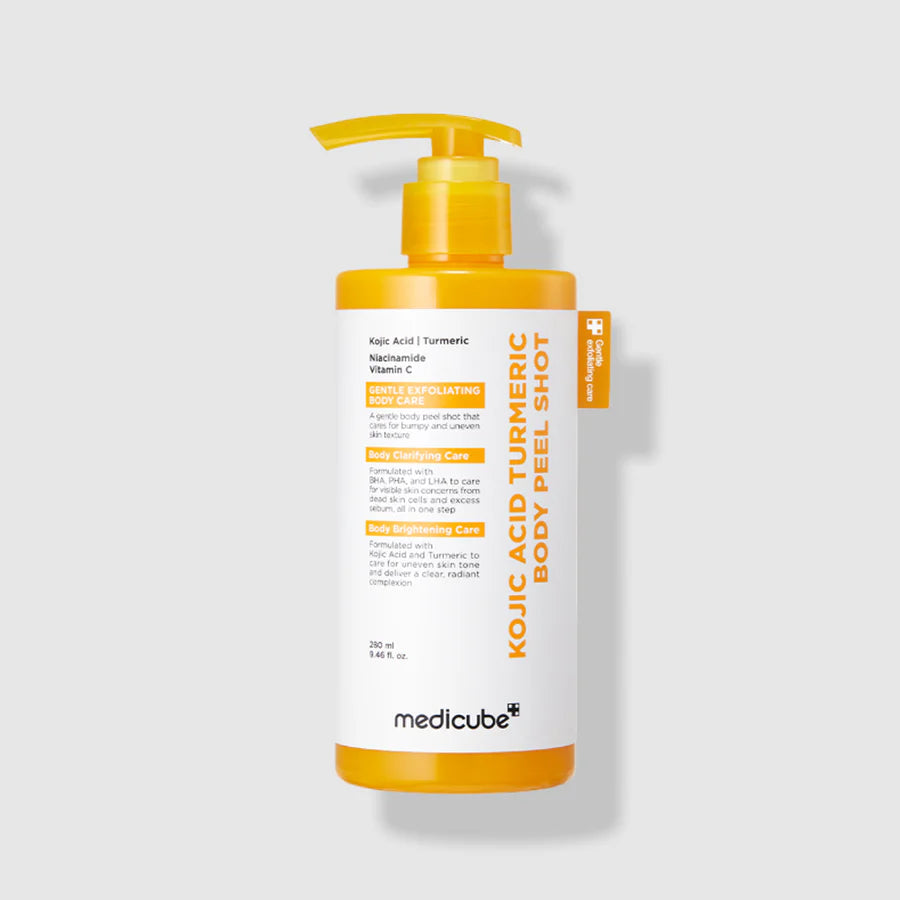 MEDICUBE Kojic Acid Turmeric Body Peel Shot 280ml - Kosmetica
