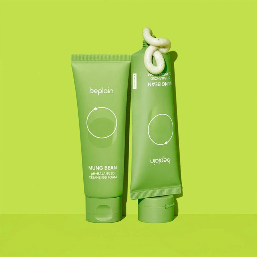 Be Plain Mung Bean pH-Balanced Cleansing Foam 80 ml - Kosmetica