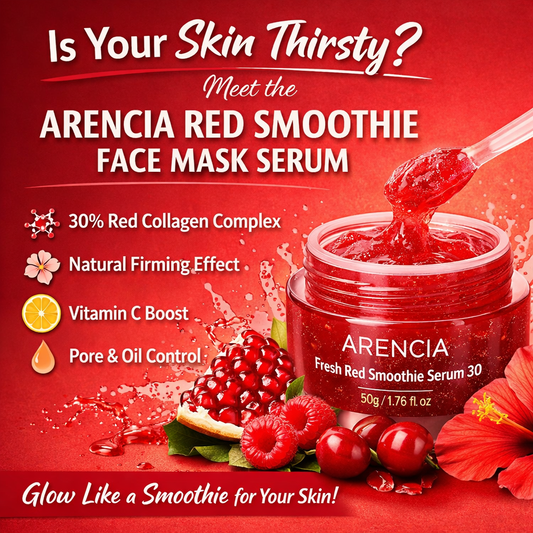 Is Your Skin Thirsty? Meet the Arencia Red Smoothie Face Mask Serum