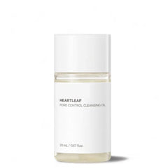 Heartleaf pore control cleansing oil bottle on a white background