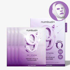 Numbuzin  No.9 NAD Bio Lifting-sil Full Face Mask Set 48ml x 4 sheets