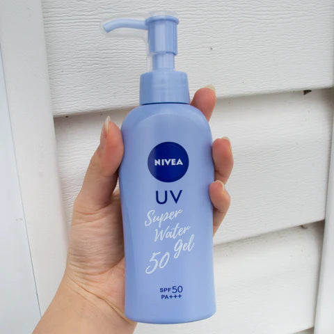 NIVEA UV Sunscreen Protect Water Gel 140g Pump Type SPF50 PA 2pack From Japan - Foto 8