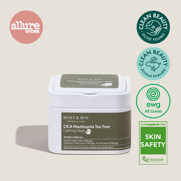 Mary&May_CICA_Houttuynia_Tea_Tree_Calming_Mask_(30EA)