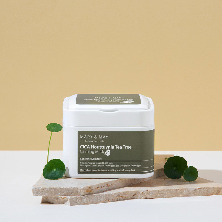 Mary&May_CICA_Houttuynia_Tea_Tree_Calming_Mask_(30EA)