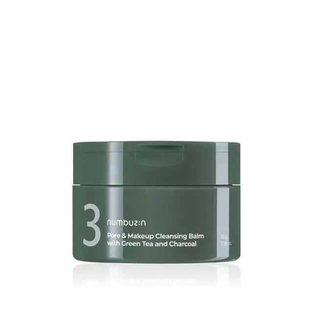 Numbuzin No.3 Pore and Makeup Cleansing Balm with green tea and Charcoal