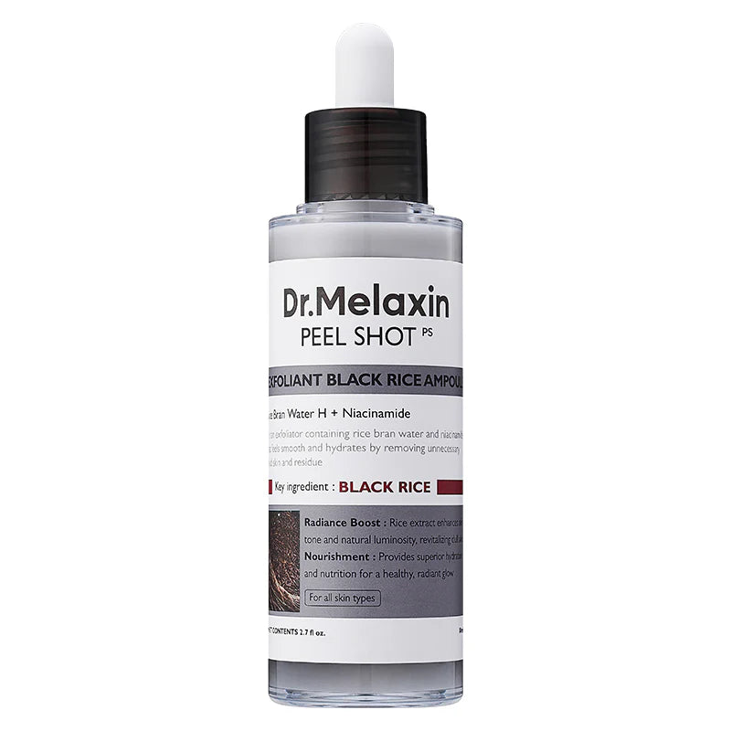 Dr. Melaxin Peel Shot PS Exfoliating Black Rice Ampoule 80ml