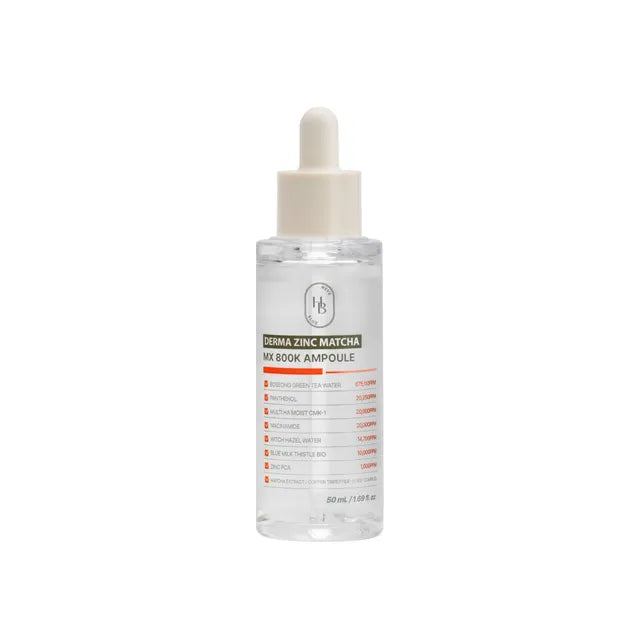 HEVEBLUE Derma Zinc Matcha MX 800K Ampoule 50ML