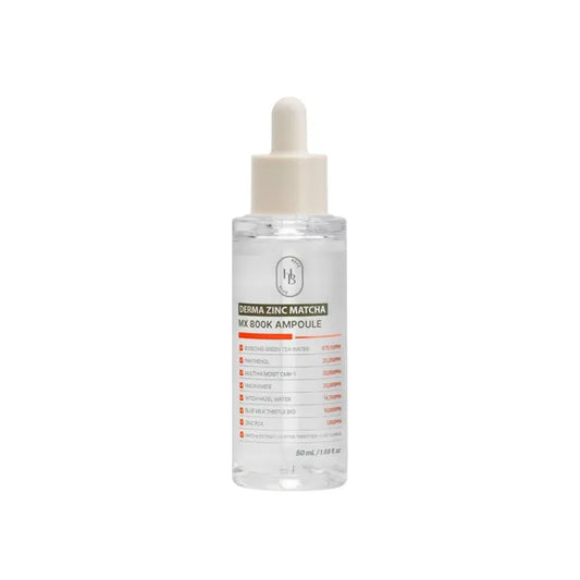 HEVEBLUE Derma Zinc Matcha MX 800K Ampoule 50ML - Kosmetica